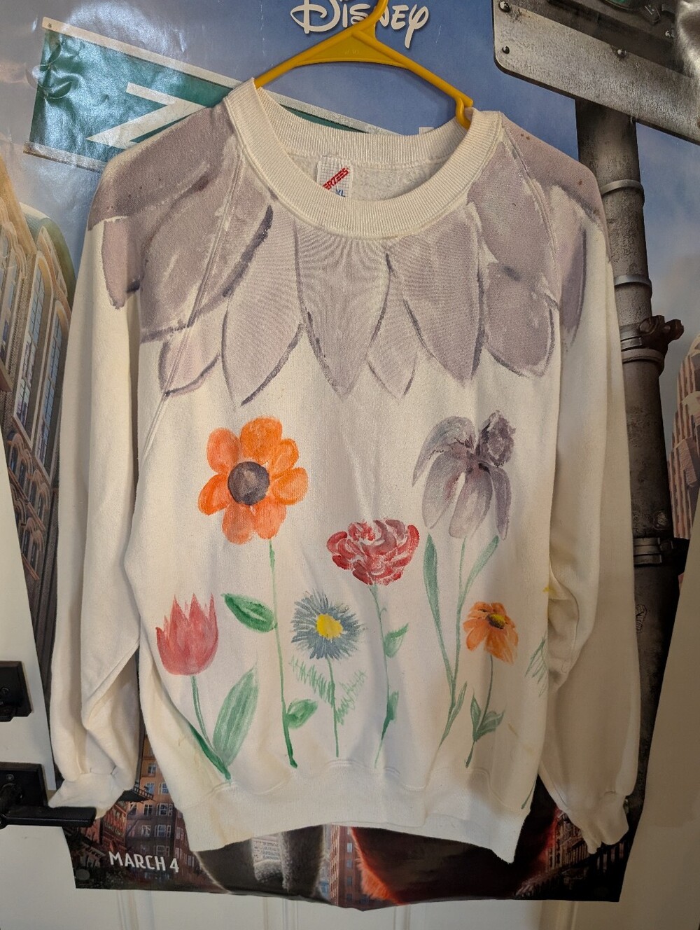 Vtg. Hand Painted Sweatshirt